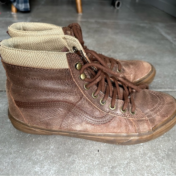 Vans Brown High-Top Men's Shoes - Picture 3 of 9